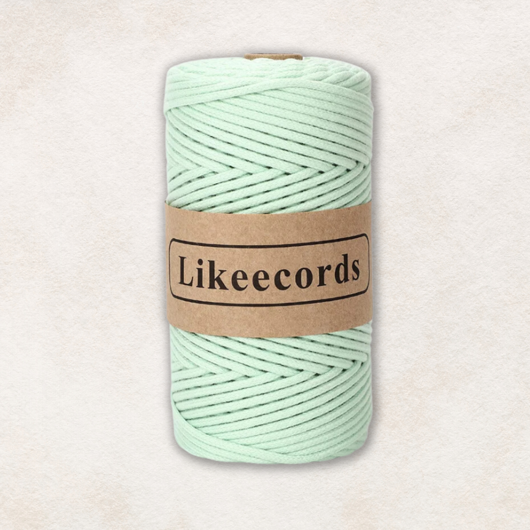 Corde Tressée 3mm Bleu Dragée Macramé&Co | La décoration bohème de votre intérieur