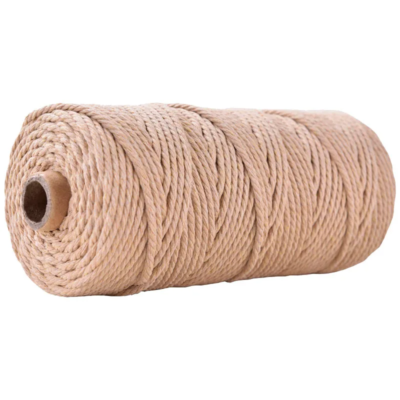 Corde Torsadée 5mm<br>50m Café au Lait Macramé&Co | La décoration bohème de votre intérieur