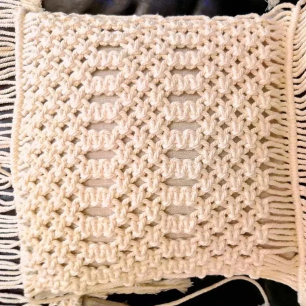 Housse Coussin Macramé "Salta"