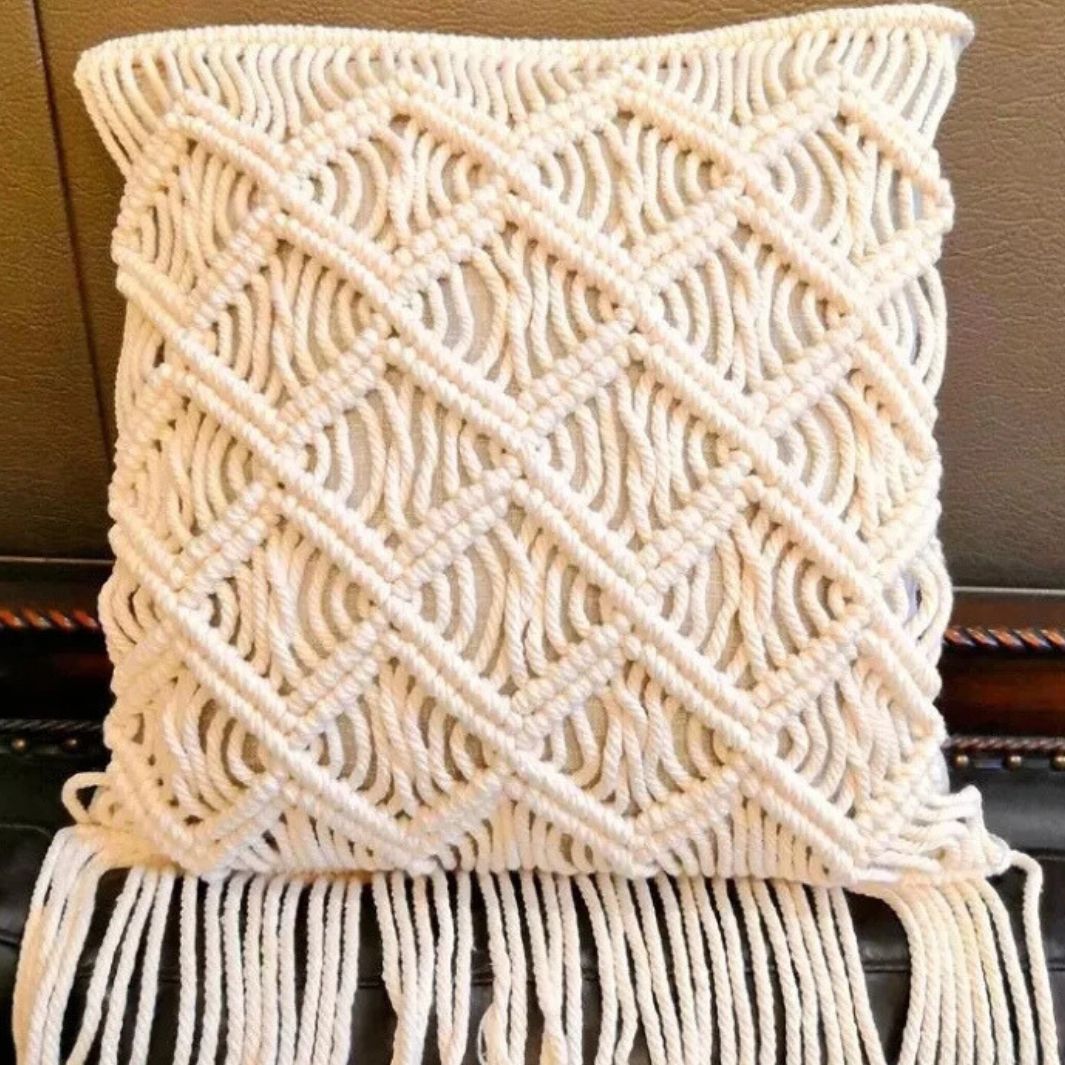 Housse Coussin Macramé "Cordoba"