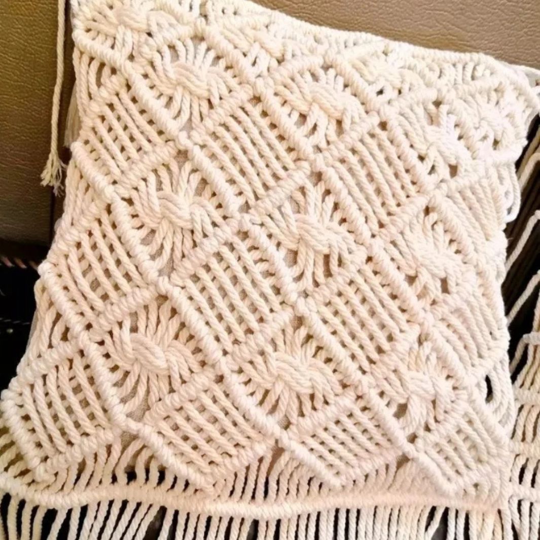 Housse Coussin Macramé "Luisa"