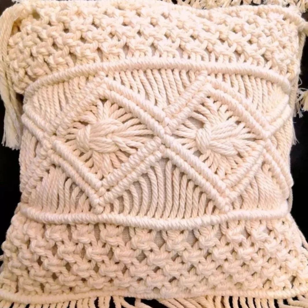 Housse Coussin Macramé "Tavira"