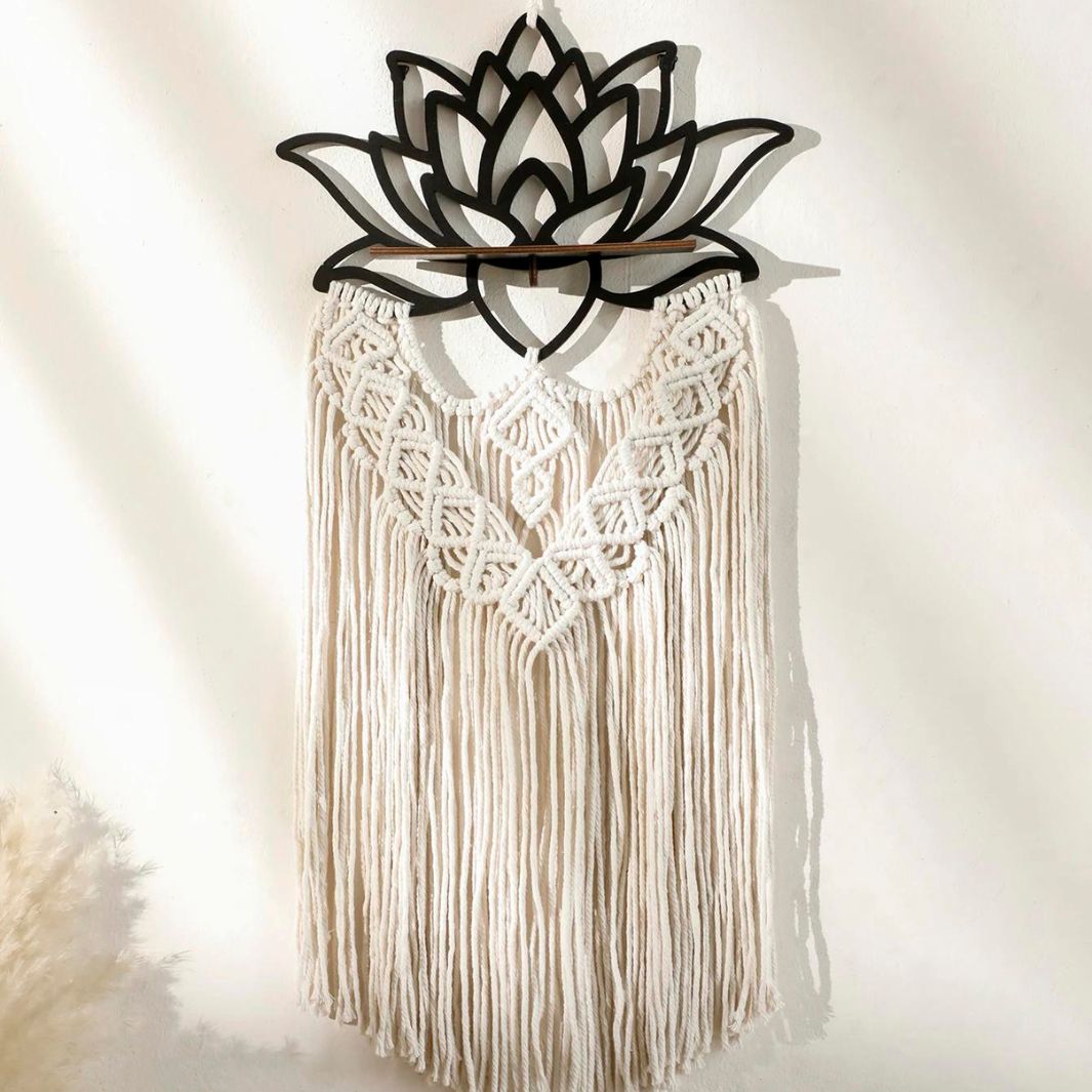 Macramé Lotus "Nénuphar"