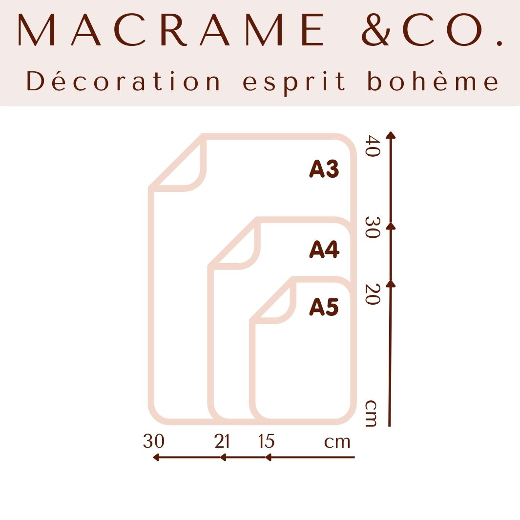 Affiche Déco Murale "Right" Macramé&Co | La décoration bohème de votre intérieur