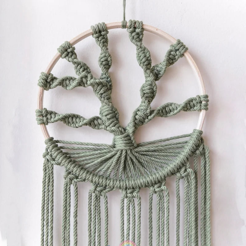 Attrape Reve Arbre de Vie Sauge Macramé&Co | La décoration bohème de votre intérieur