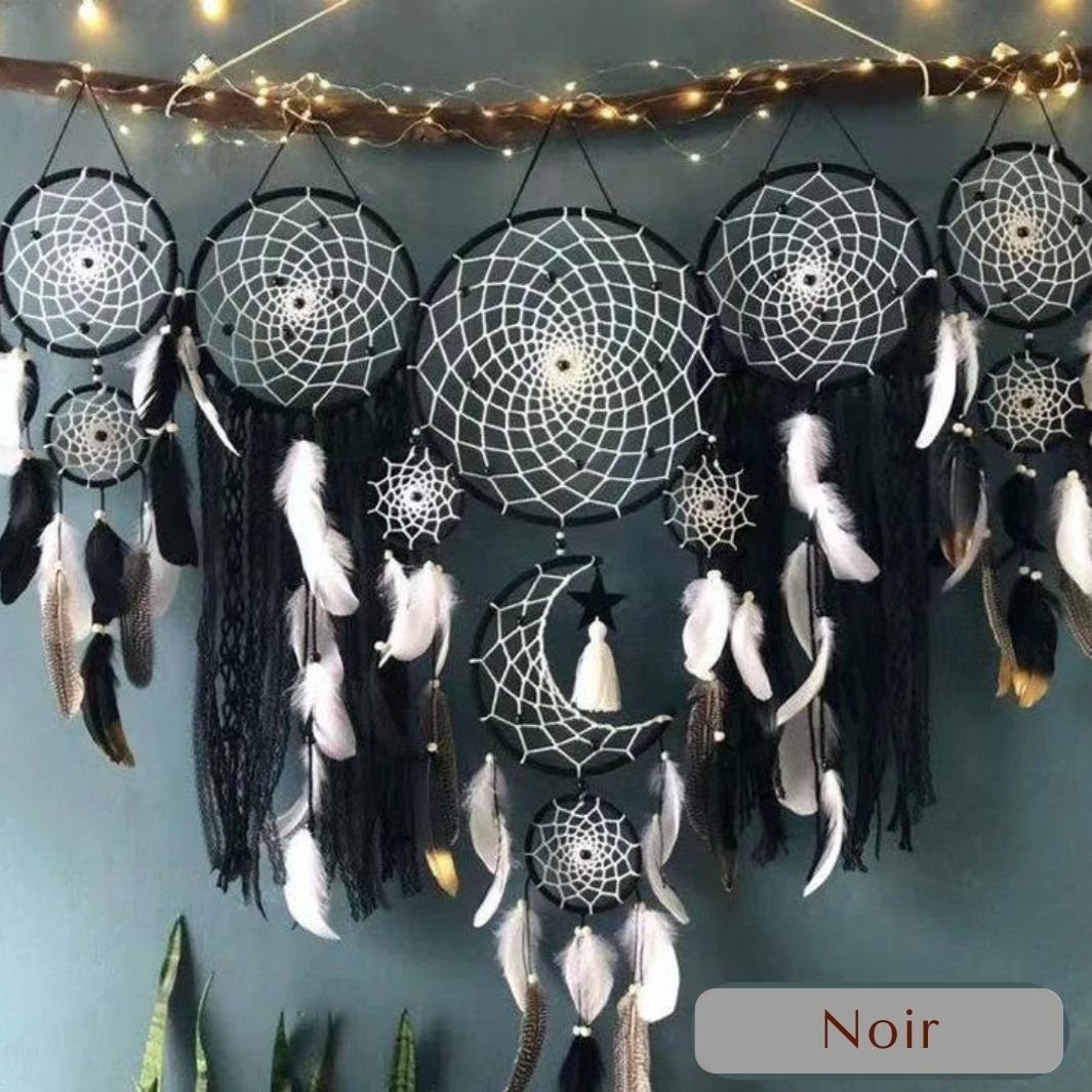 Attrape Reve Géant "Arizona" Noir Macramé&Co | La décoration bohème de votre intérieur