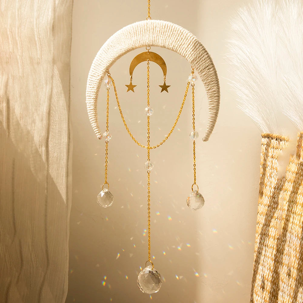 Attrape Reve Lune Mini Lune Macramé&Co | La décoration bohème de votre intérieur