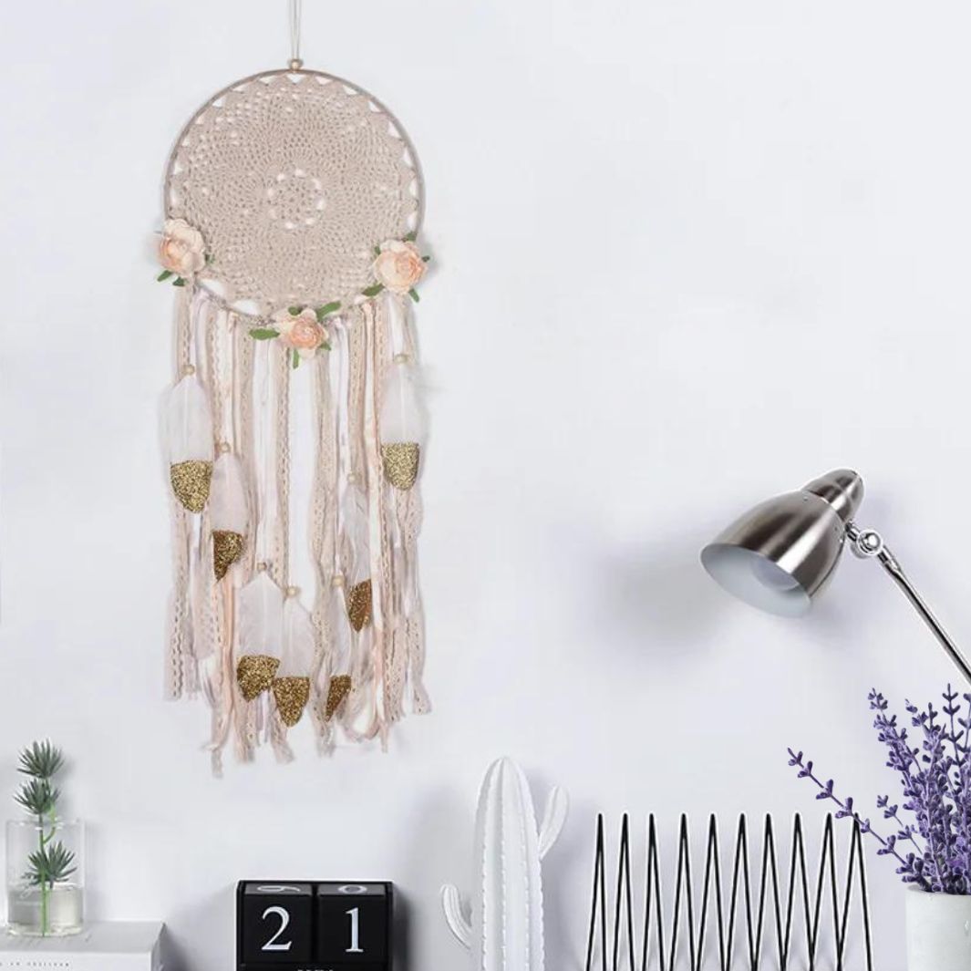 Attrape Reve Plume Macramé&Co | La décoration bohème de votre intérieur