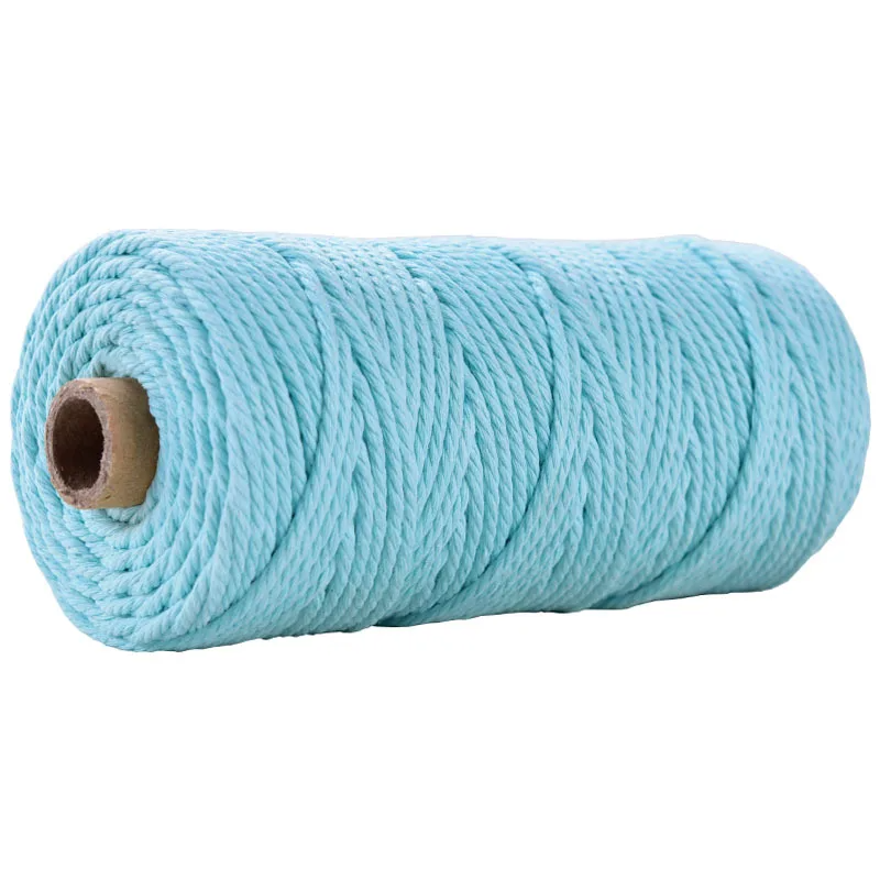 Corde Torsadée 5mm<br>50m Bleu Ciel Macramé&Co | La décoration bohème de votre intérieur