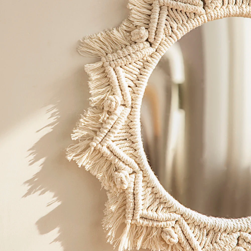 Cadre Miroir Macramé Macramé&Co | La décoration bohème de votre intérieur