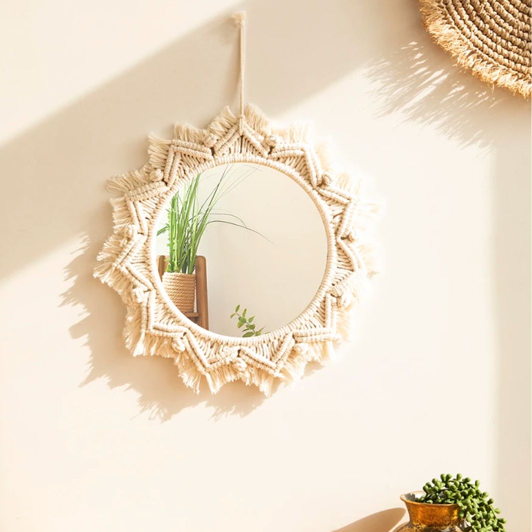 Cadre Miroir Macramé Macramé&Co | La décoration bohème de votre intérieur