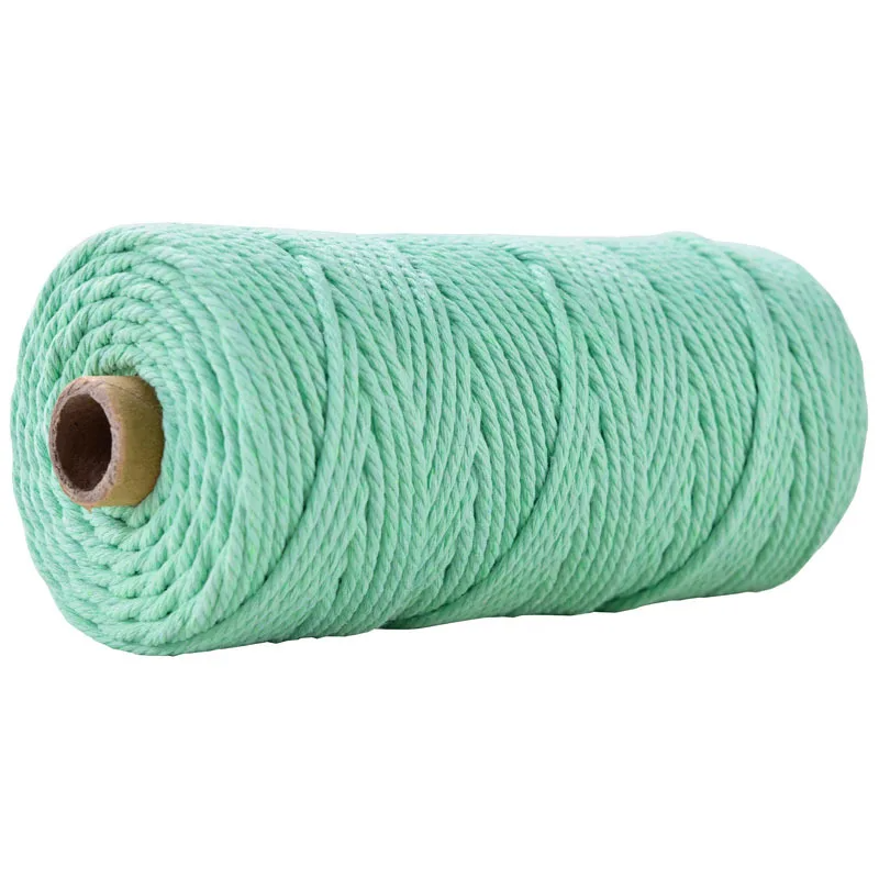 Corde Torsadée 3mm Vert Clair Macramé&Co | La décoration bohème de votre intérieur