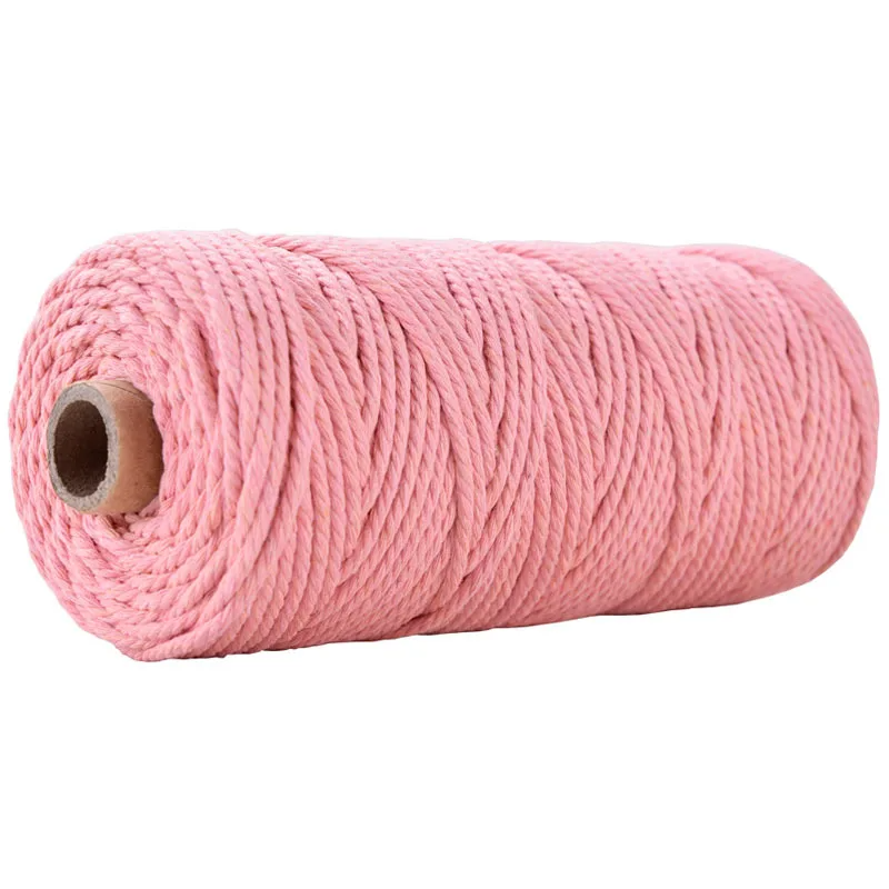 Corde Torsadée 3mm Rose Peau Macramé&Co | La décoration bohème de votre intérieur