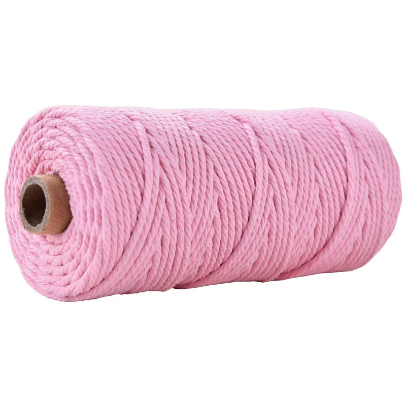 Corde Torsadée 3mm Rose Dragée Macramé&Co | La décoration bohème de votre intérieur