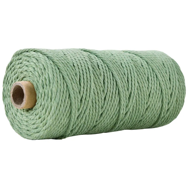 Corde Torsadée 3mm Vert Sauge Macramé&Co | La décoration bohème de votre intérieur