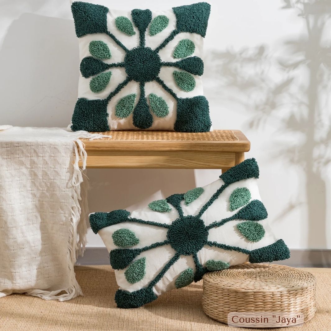 Coussin Banquette "Andria" 45cmx45cm Macramé&Co | La décoration bohème de votre intérieur