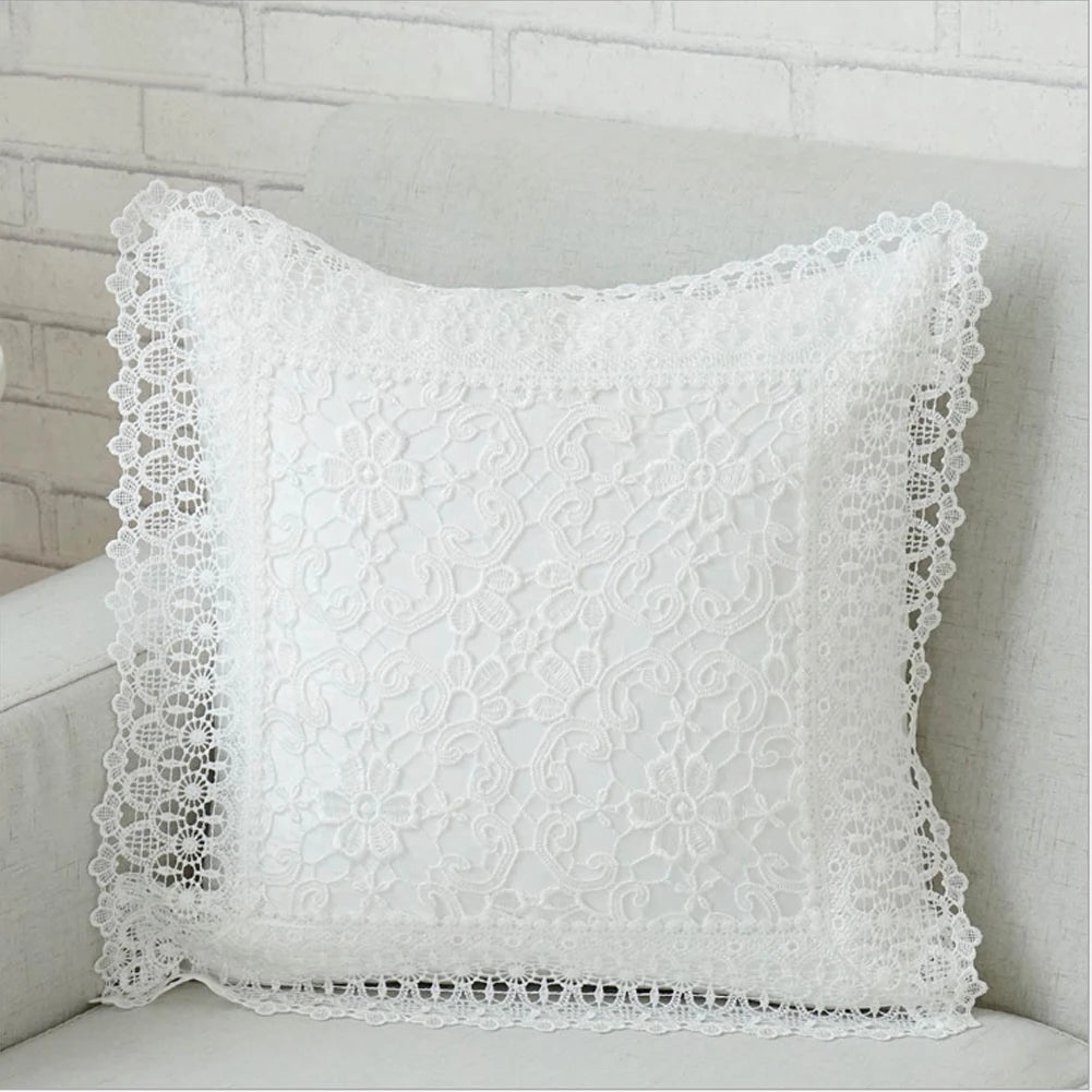 Coussin Blanc "Vienne" Macramé&Co | La décoration bohème de votre intérieur