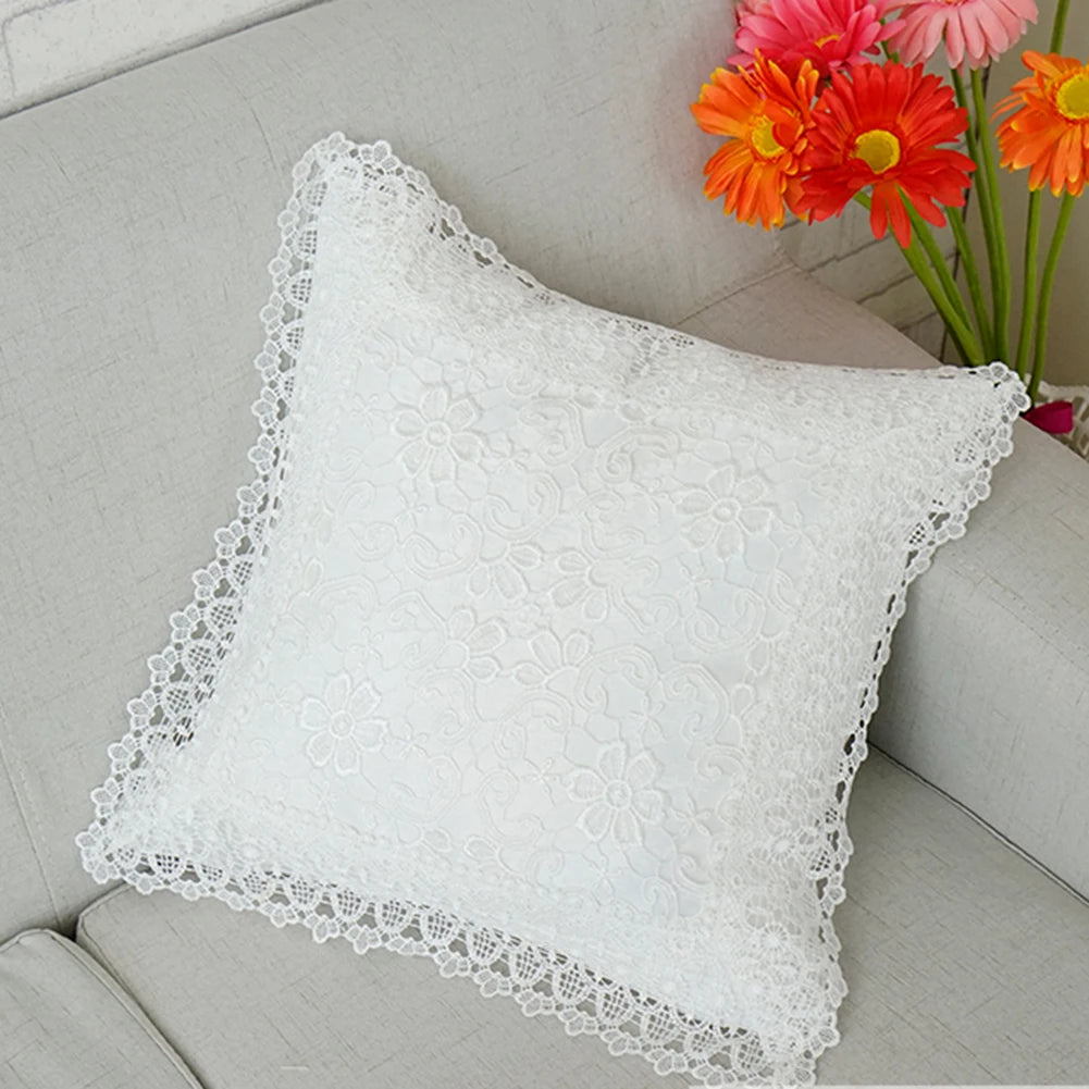 Coussin Blanc "Vienne" Macramé&Co | La décoration bohème de votre intérieur