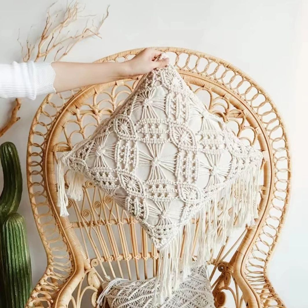 Coussin Fauteuil Macramé Macramé&Co | La décoration bohème de votre intérieur