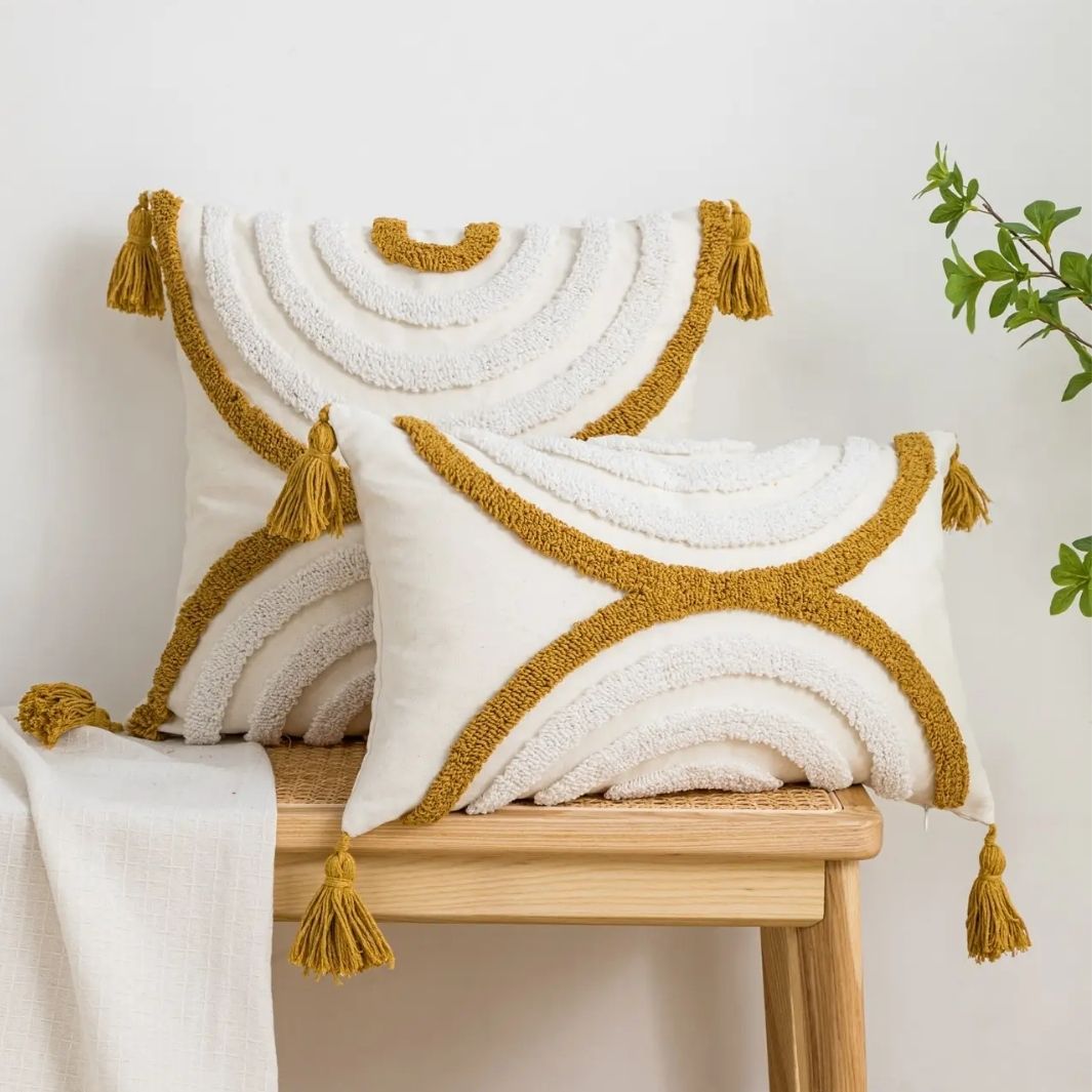 Coussin Lit "Sienna" 30cmx50cm Macramé&Co | La décoration bohème de votre intérieur
