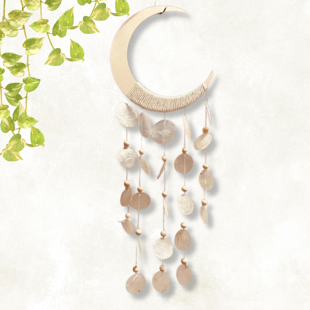 Décoration Suspendue "MoonShell" Macramé&Co | La décoration bohème de votre intérieur