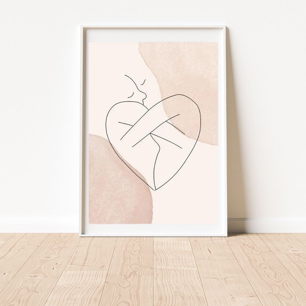 Dessin Cœur Amour "Heart" Macramé&Co | La décoration bohème de votre intérieur