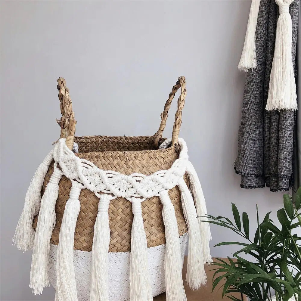 Embrasse Rideau avec Pompons "Sissi" Macramé&Co | La décoration bohème de votre intérieur