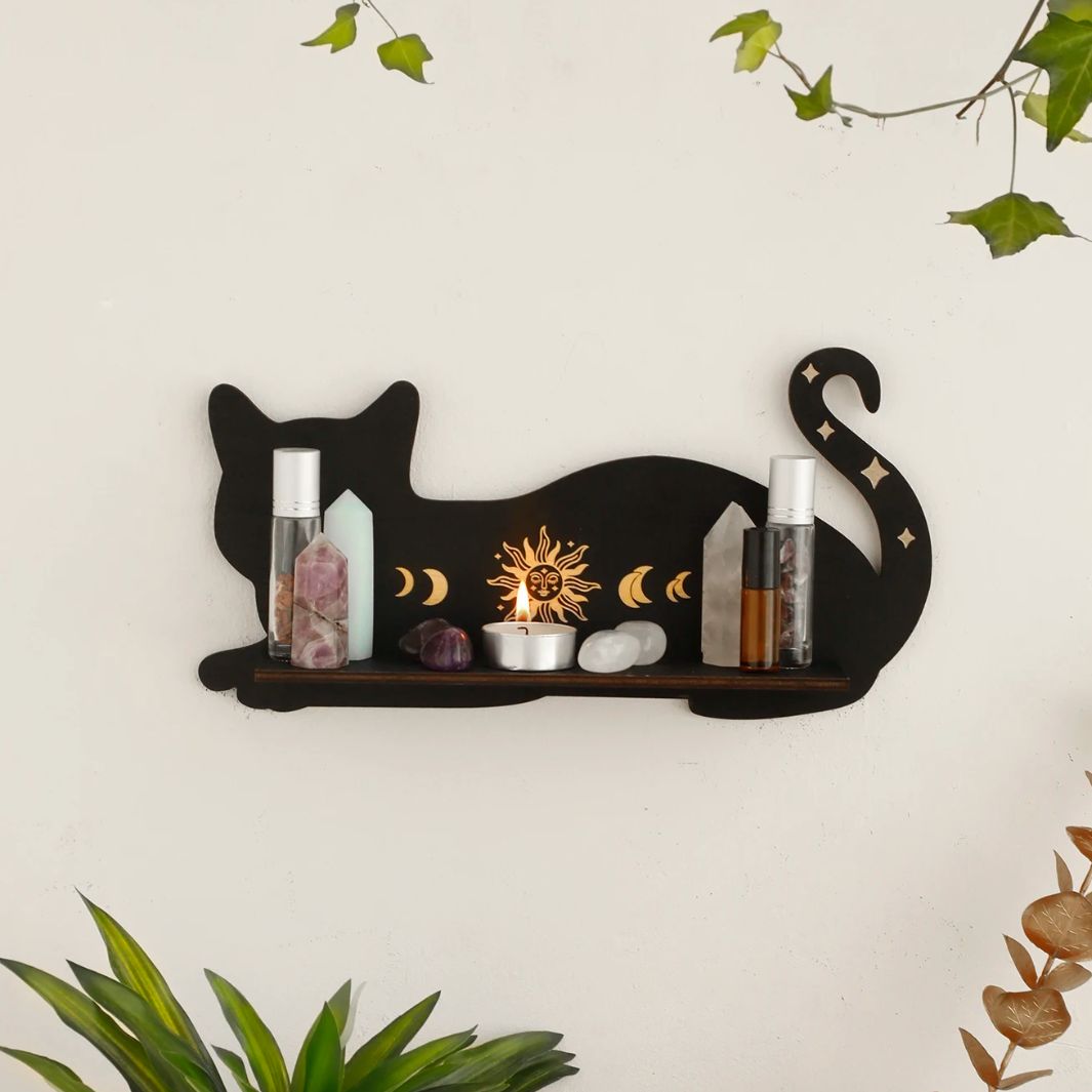 Étagère Bois "Mistigri" Macramé&Co | La décoration bohème de votre intérieur
