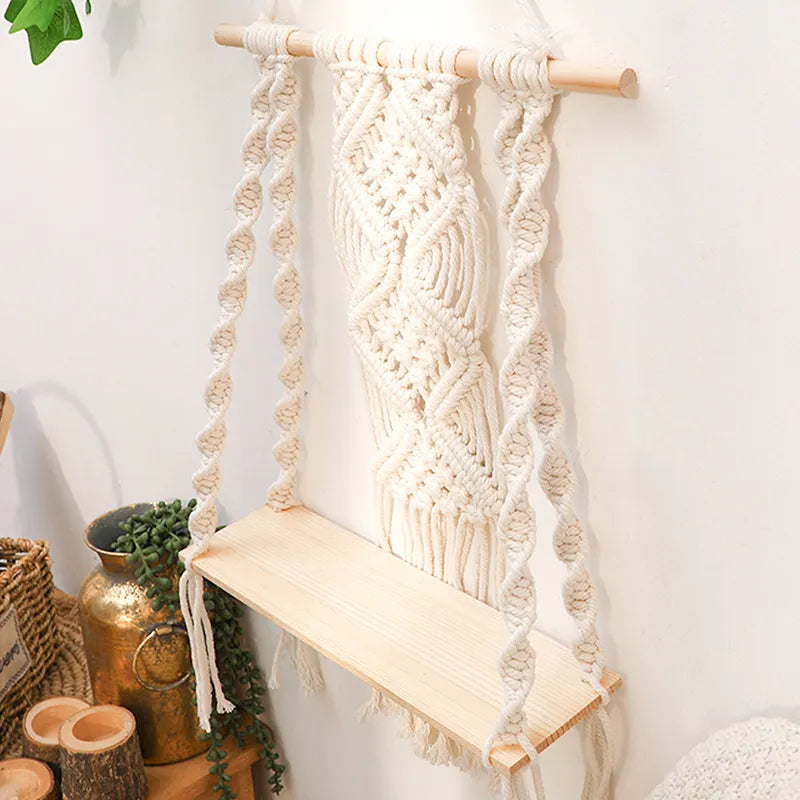 Etagère en Macramé "Venezia" Macramé&Co | La décoration bohème de votre intérieur