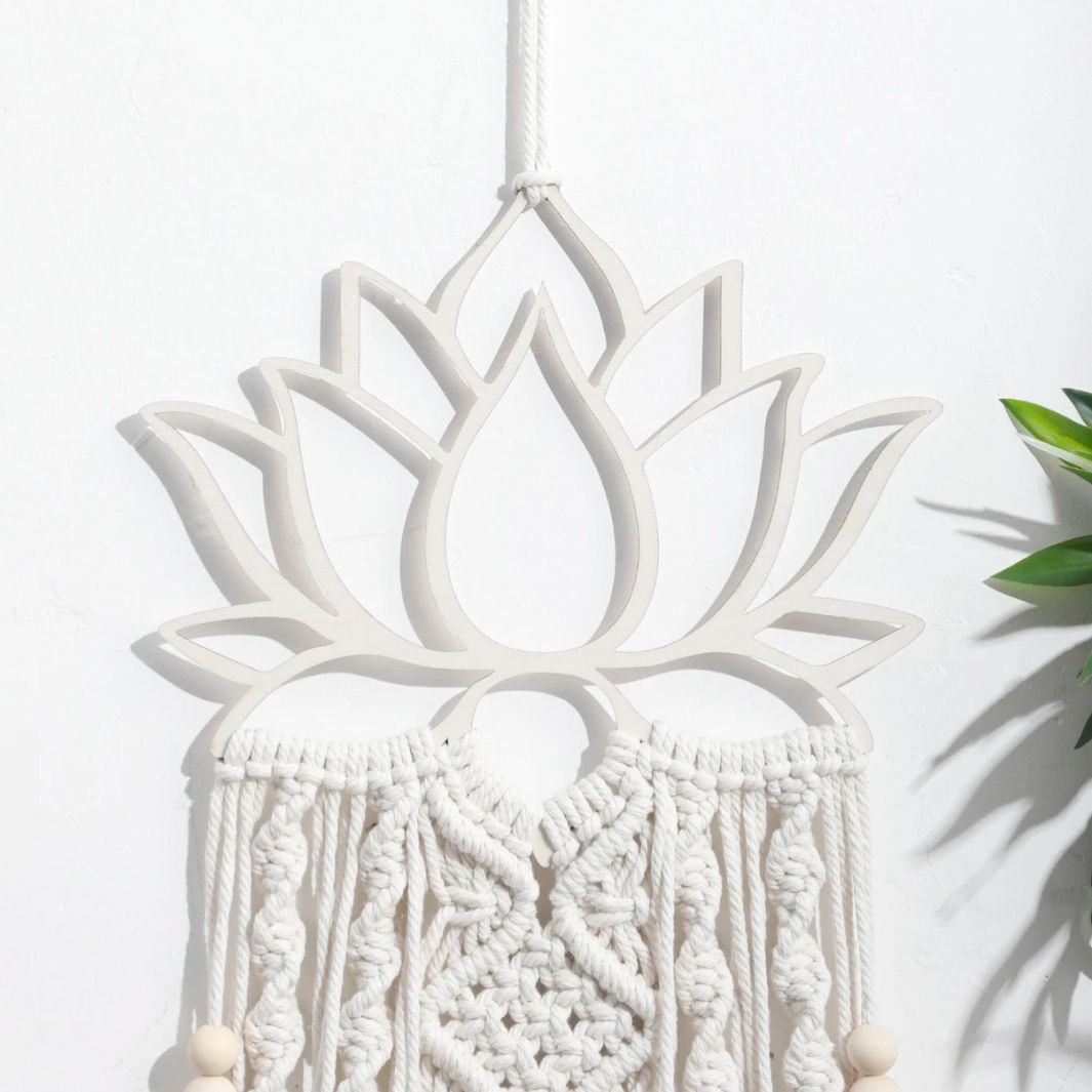 Fleur de Lotus Macramé Macramé&Co | La décoration bohème de votre intérieur