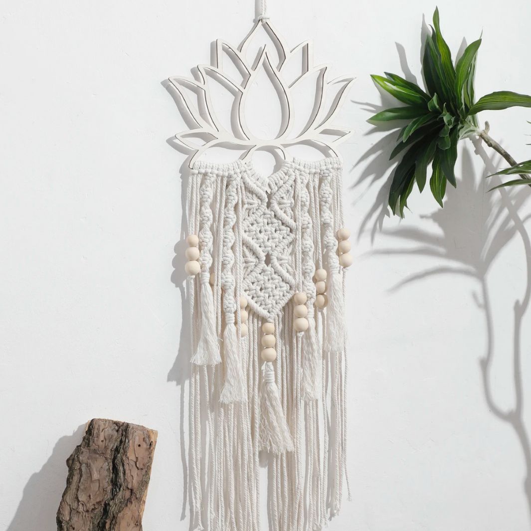 Fleur de Lotus Macramé Macramé&Co | La décoration bohème de votre intérieur