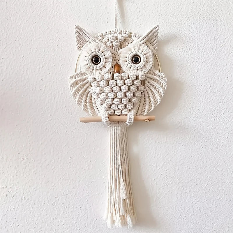 Hibou Macramé Macramé&Co | La décoration bohème de votre intérieur