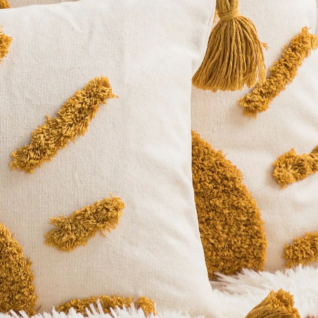 Housse de Coussin "Sunny" Macramé&Co | La décoration bohème de votre intérieur