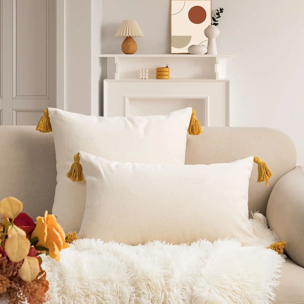 Housse de Coussin "Sunny" Macramé&Co | La décoration bohème de votre intérieur