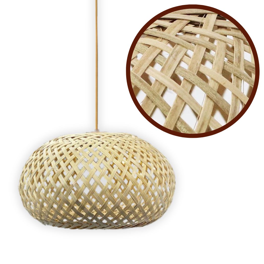 Luminaire Bambou "Santiago" Macramé&Co | La décoration bohème de votre intérieur