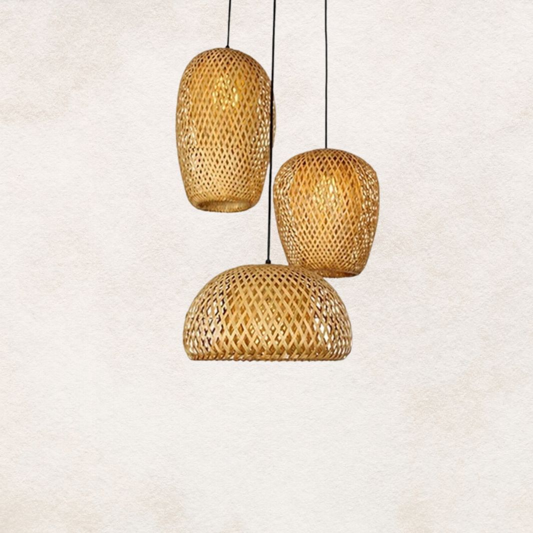 Luminaire bois "Paparoa" Macramé&Co | La décoration bohème de votre intérieur