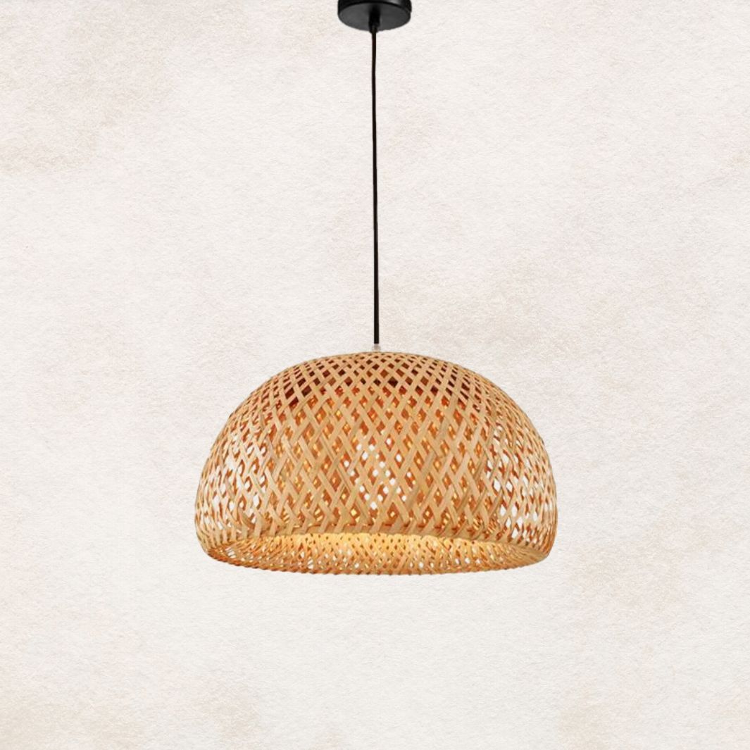 Luminaire bois "Paparoa" Macramé&Co | La décoration bohème de votre intérieur