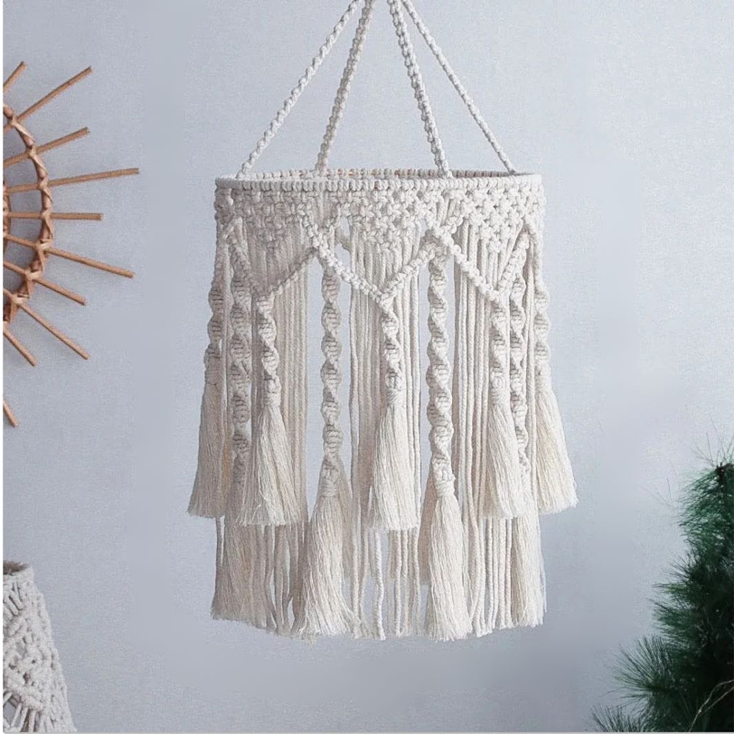 Luminaire Macramé  "Soledad" Macramé&Co | La décoration bohème de votre intérieur
