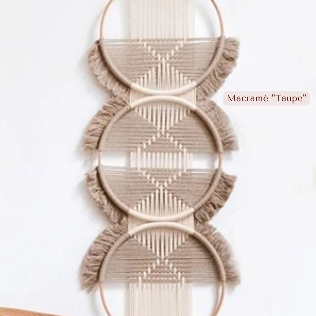 Macramé Décoration Murale "Lima" Taupe Macramé&Co