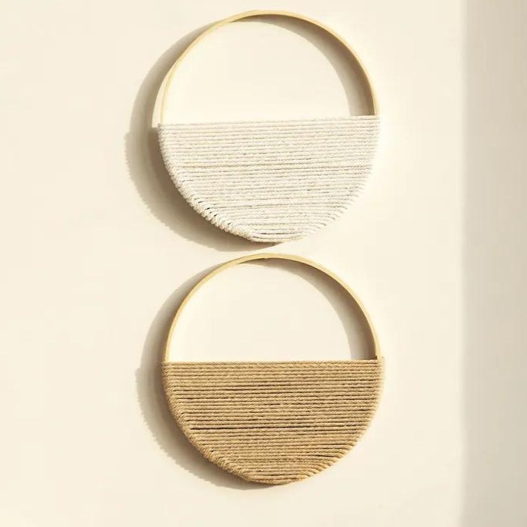 Macramé Rond Mural (lot de 2) "Caracas" Macramé&Co | La décoration bohème de votre intérieur