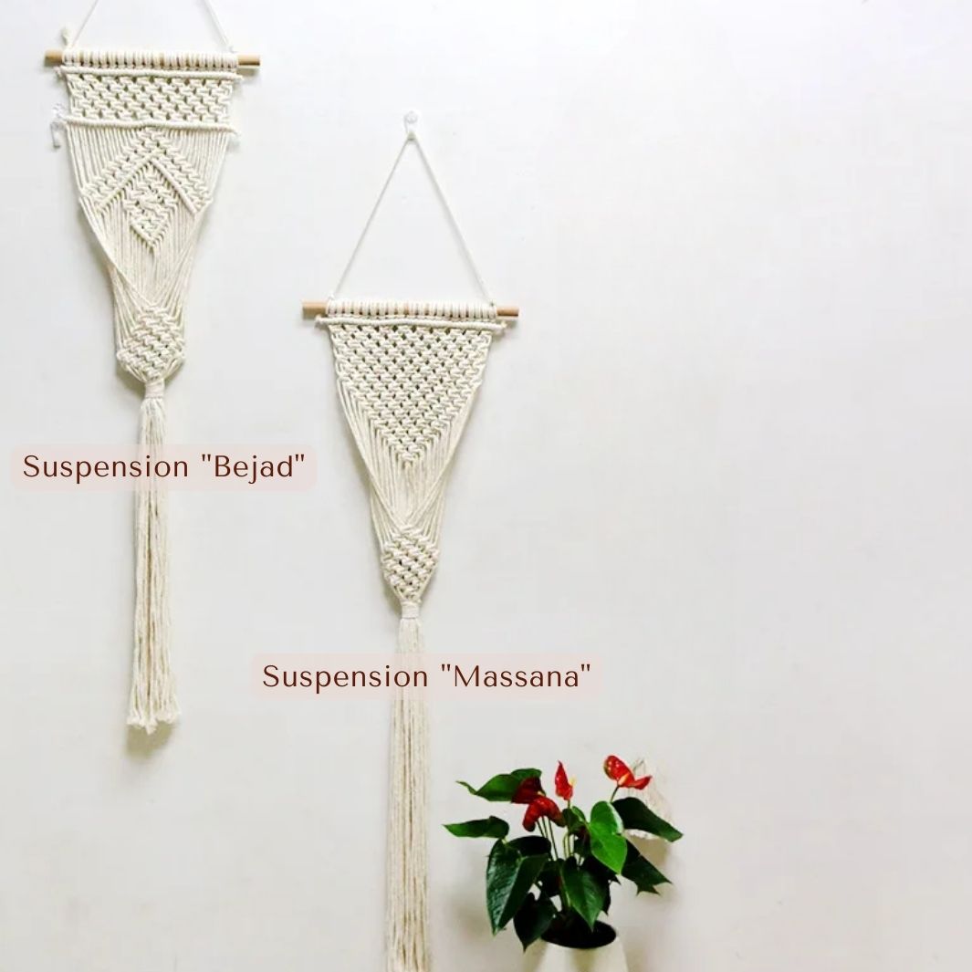 Macramé Suspension pour Plante "Massana" Macramé&Co | La décoration bohème de votre intérieur