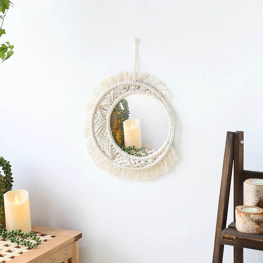 Miroir Demi Lune Macramé&Co | La décoration bohème de votre intérieur