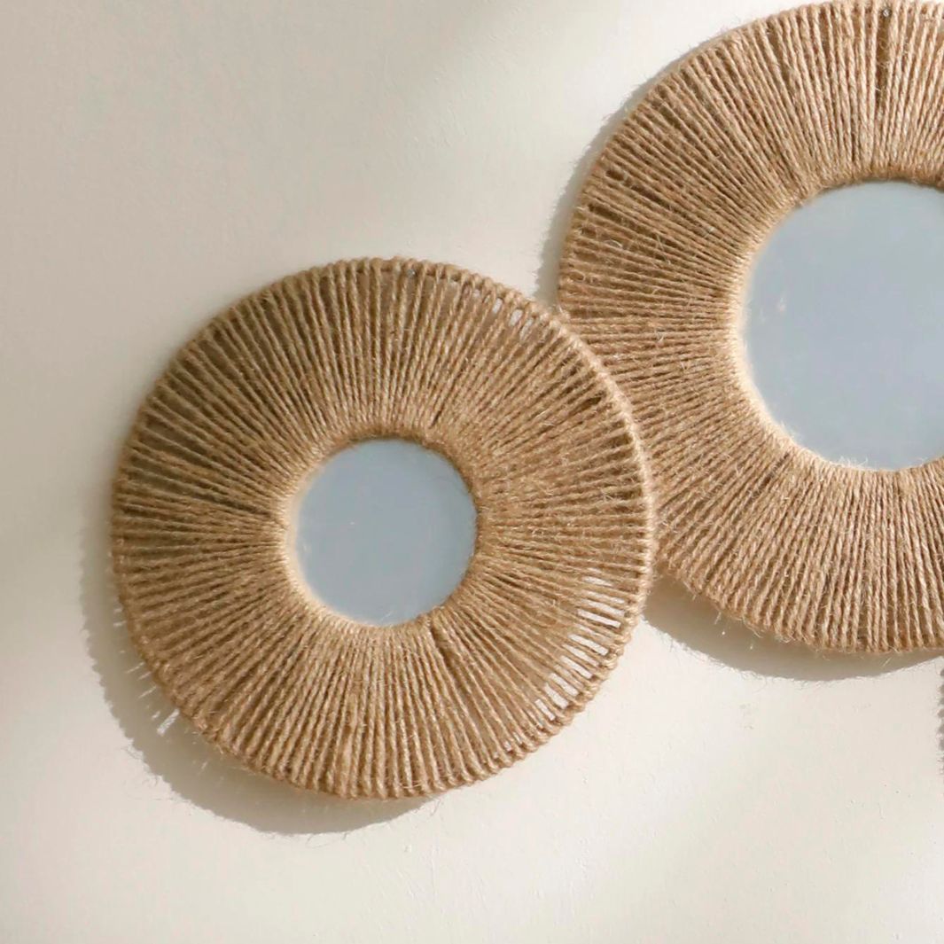 Miroir Rond "Fidji" Macramé&Co | La décoration bohème de votre intérieur