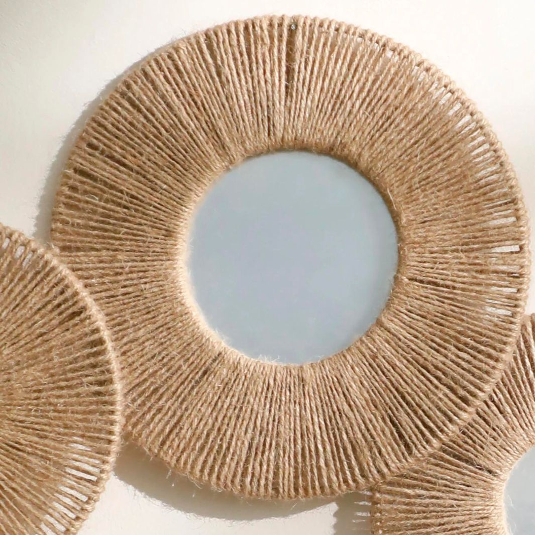 Miroir Rond "Fidji" Macramé&Co | La décoration bohème de votre intérieur