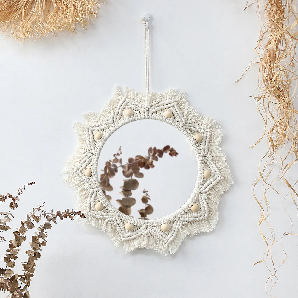 Miroir Rond Macramé Macramé&Co | La décoration bohème de votre intérieur