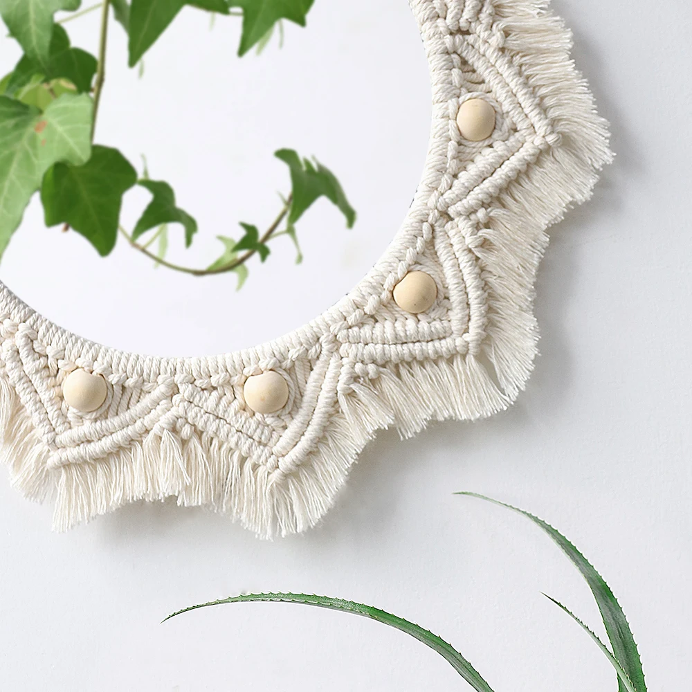Miroir Rond Macramé Macramé&Co | La décoration bohème de votre intérieur