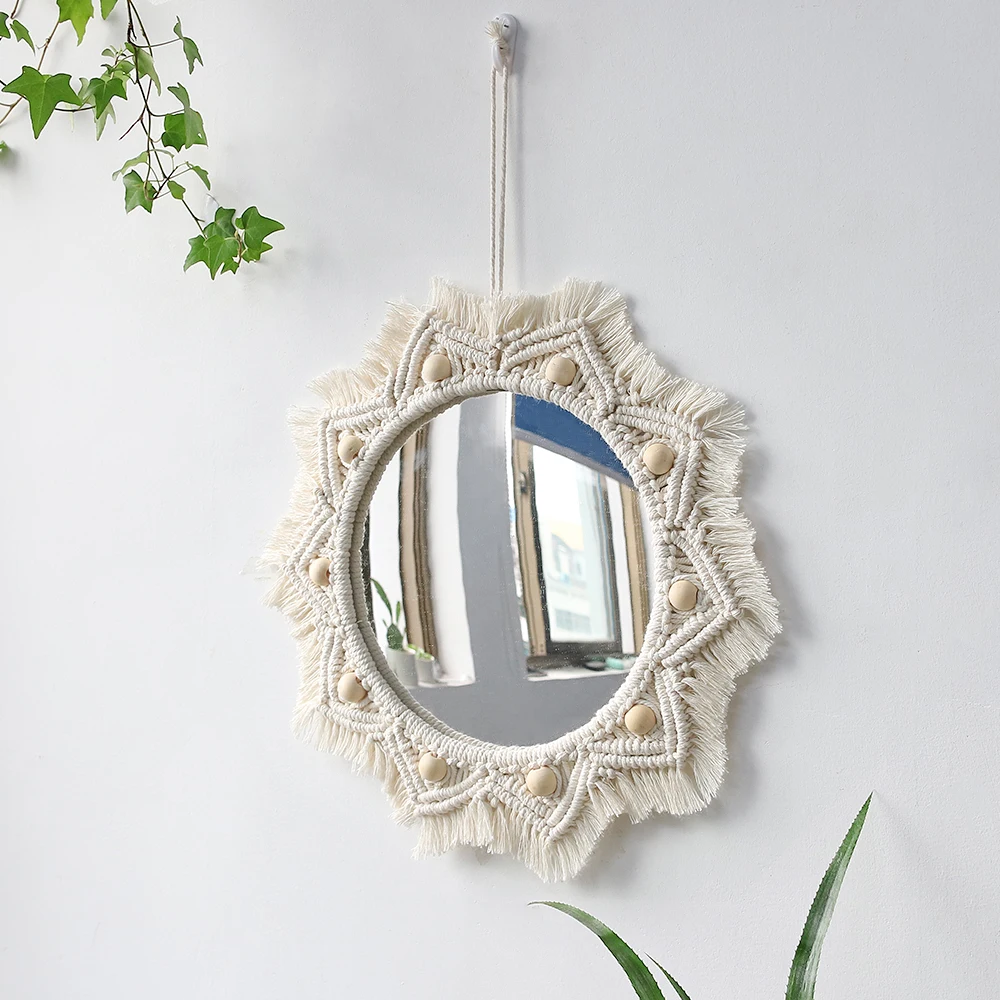 Miroir Rond Macramé Macramé&Co | La décoration bohème de votre intérieur