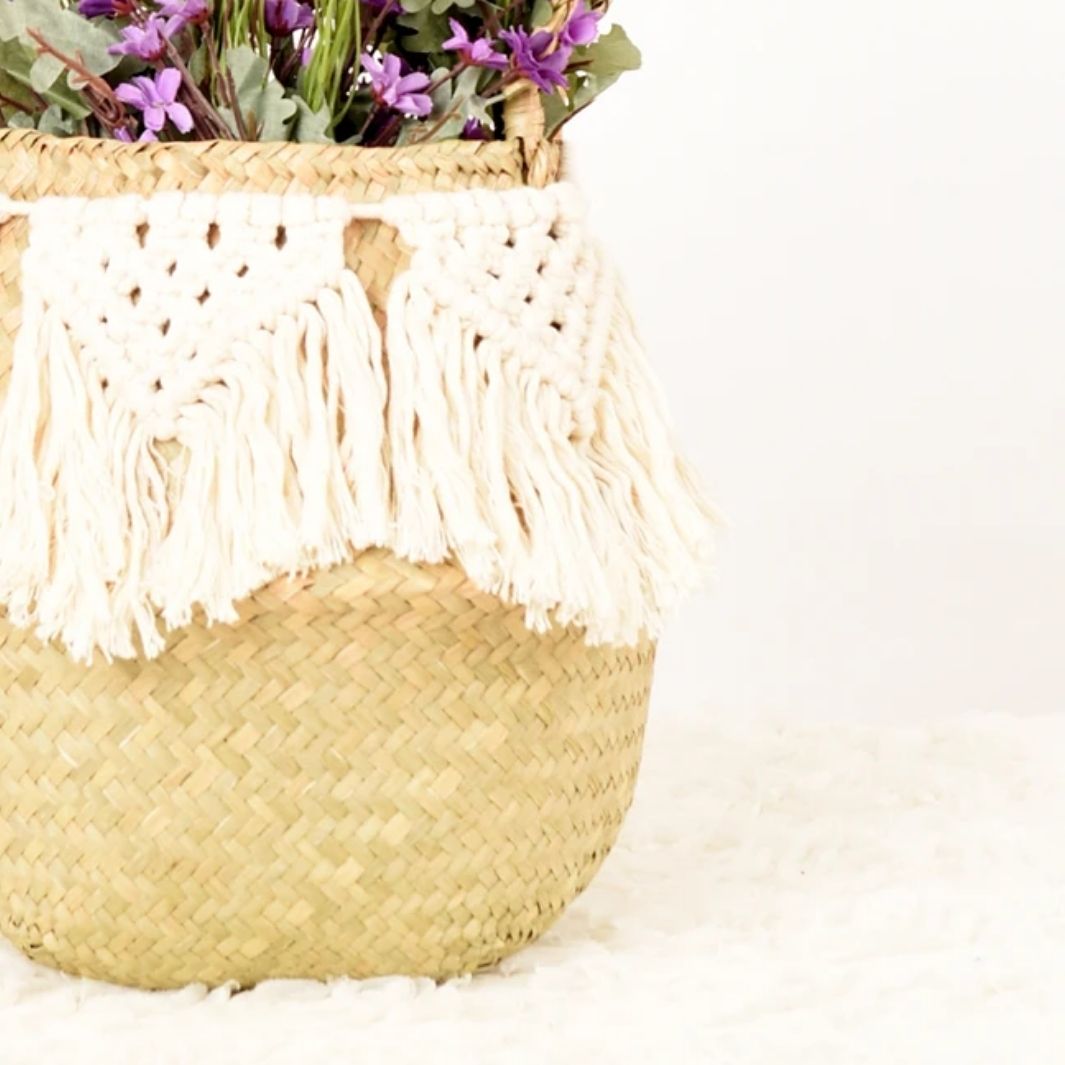 Panier Boule "Florida" Macramé&Co | La décoration bohème de votre intérieur