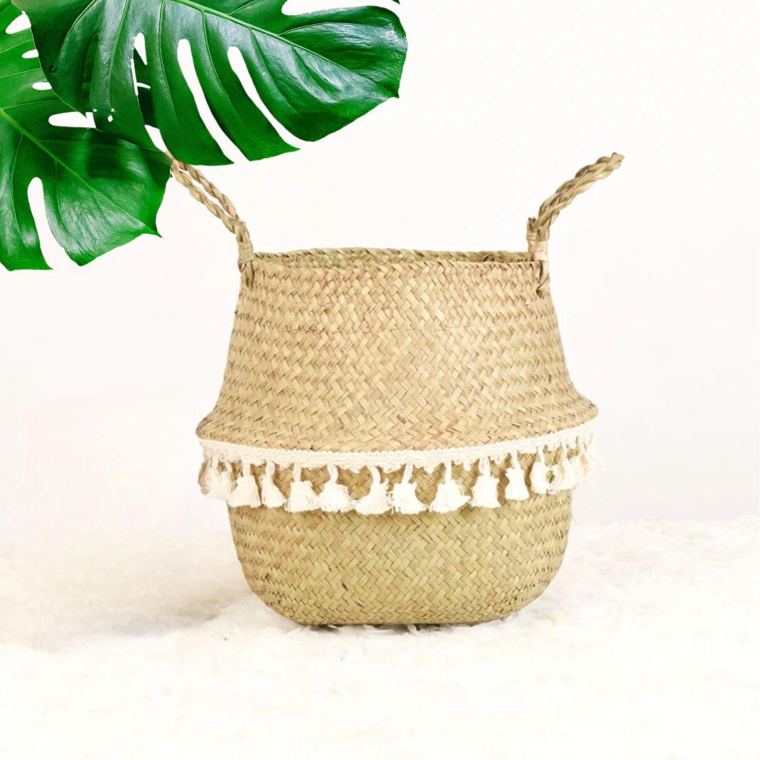 Panier de Rangement Osier "Savanah" Macramé&Co | La décoration bohème de votre intérieur