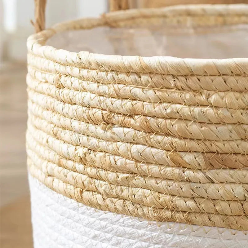 Panier de Rangement Salle de Bain "Blanco" Macramé&Co | La décoration bohème de votre intérieur